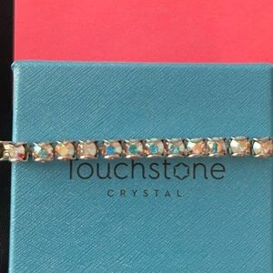 Crystal Aurore Boreale stretch bracelet